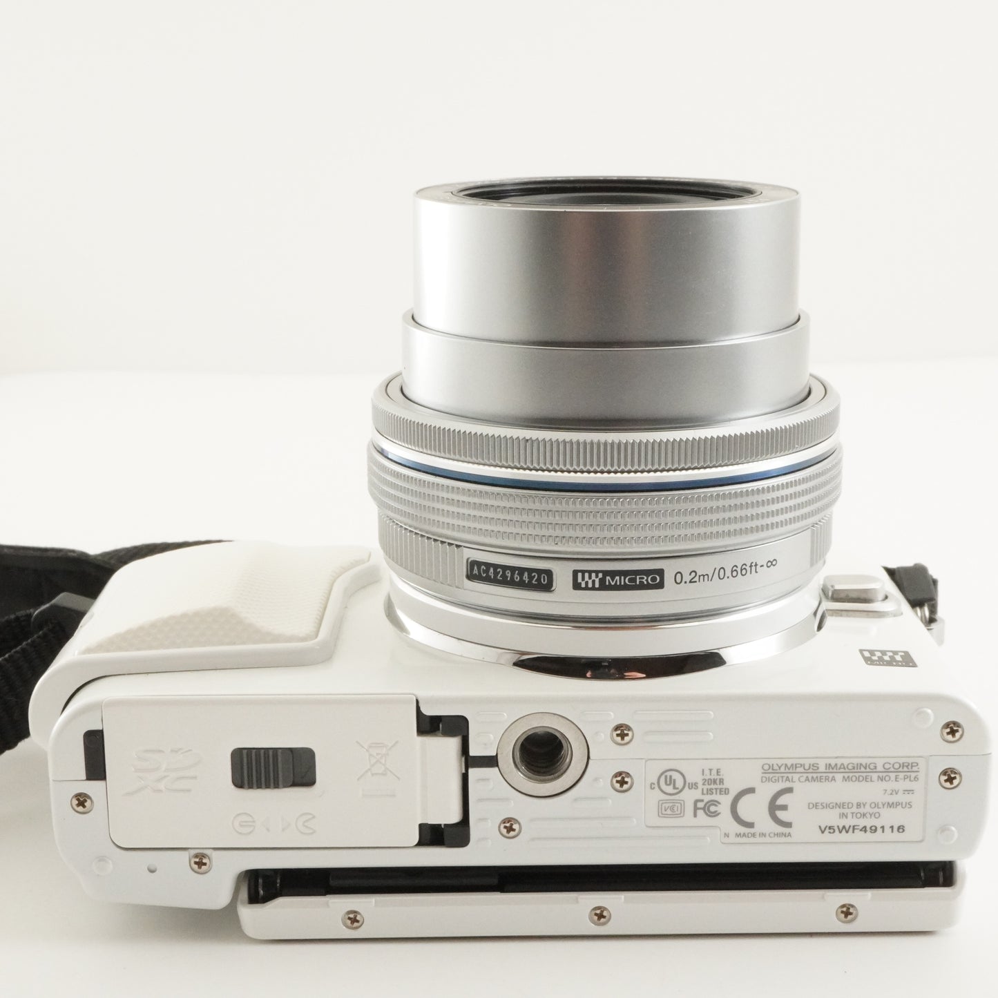 [1,709 Shots] OLYMPUS PEN E-PL6 White +14-42 EZ +40-150 In Box from Japan #10779
