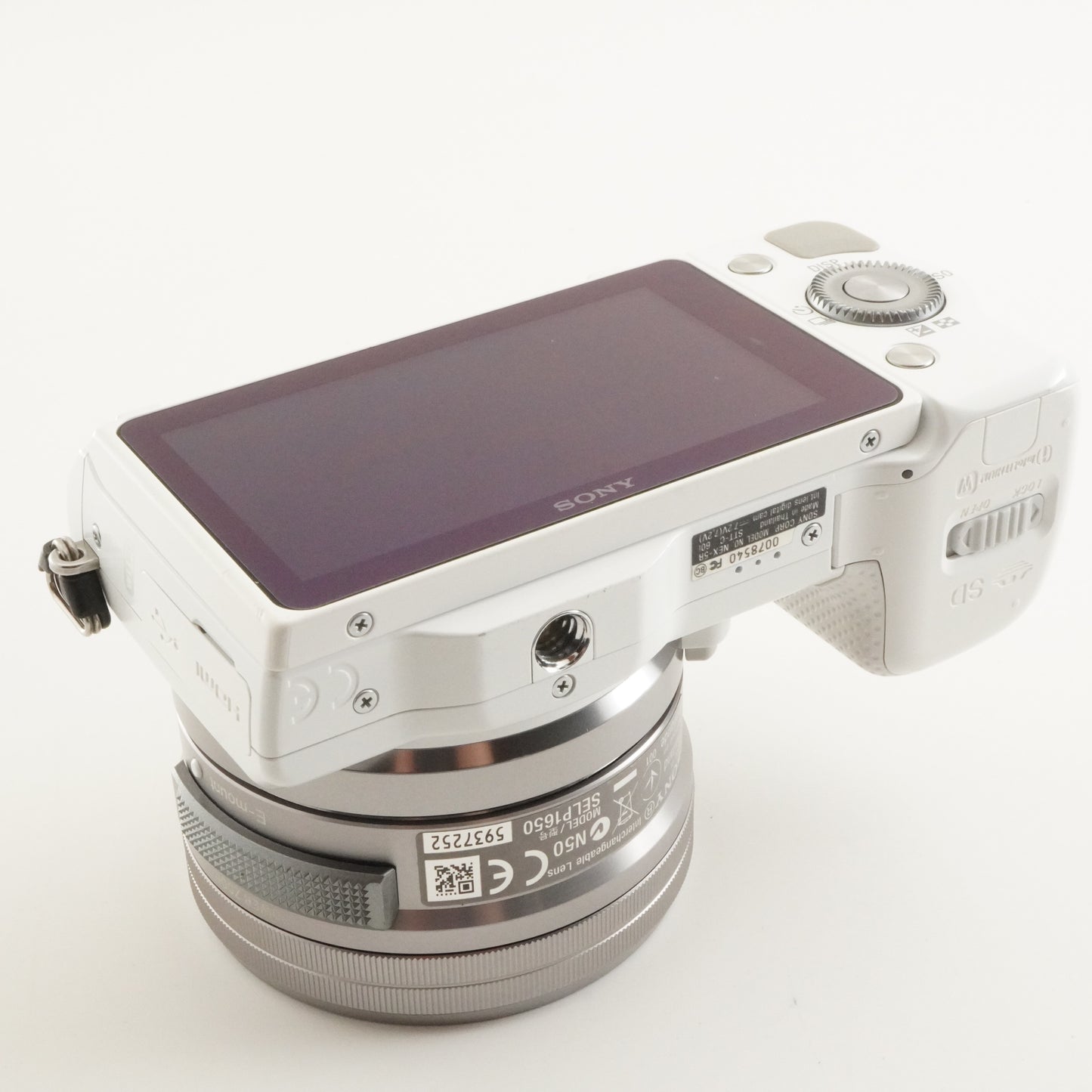 [9,479 Shots] SONY NEX-5R White + E PZ 16-50mm +8GB SDHC Card from Japan #10782