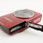 Canon IXY 160 Red 4GB SDHC Card Point & Shoot Digital Camera from Japan #1611