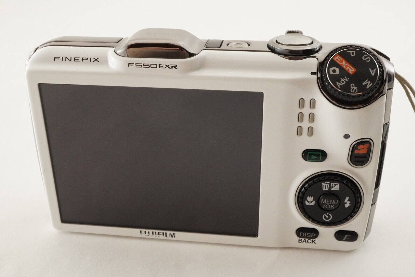 FUJIFILM FINEPIX F550 EXR White In Box With 4GB SDHC Card from Japan #1580