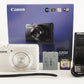 Canon PowerShot S200 White In Box &4GB SDHC Card Digital Camera from Japan #0845