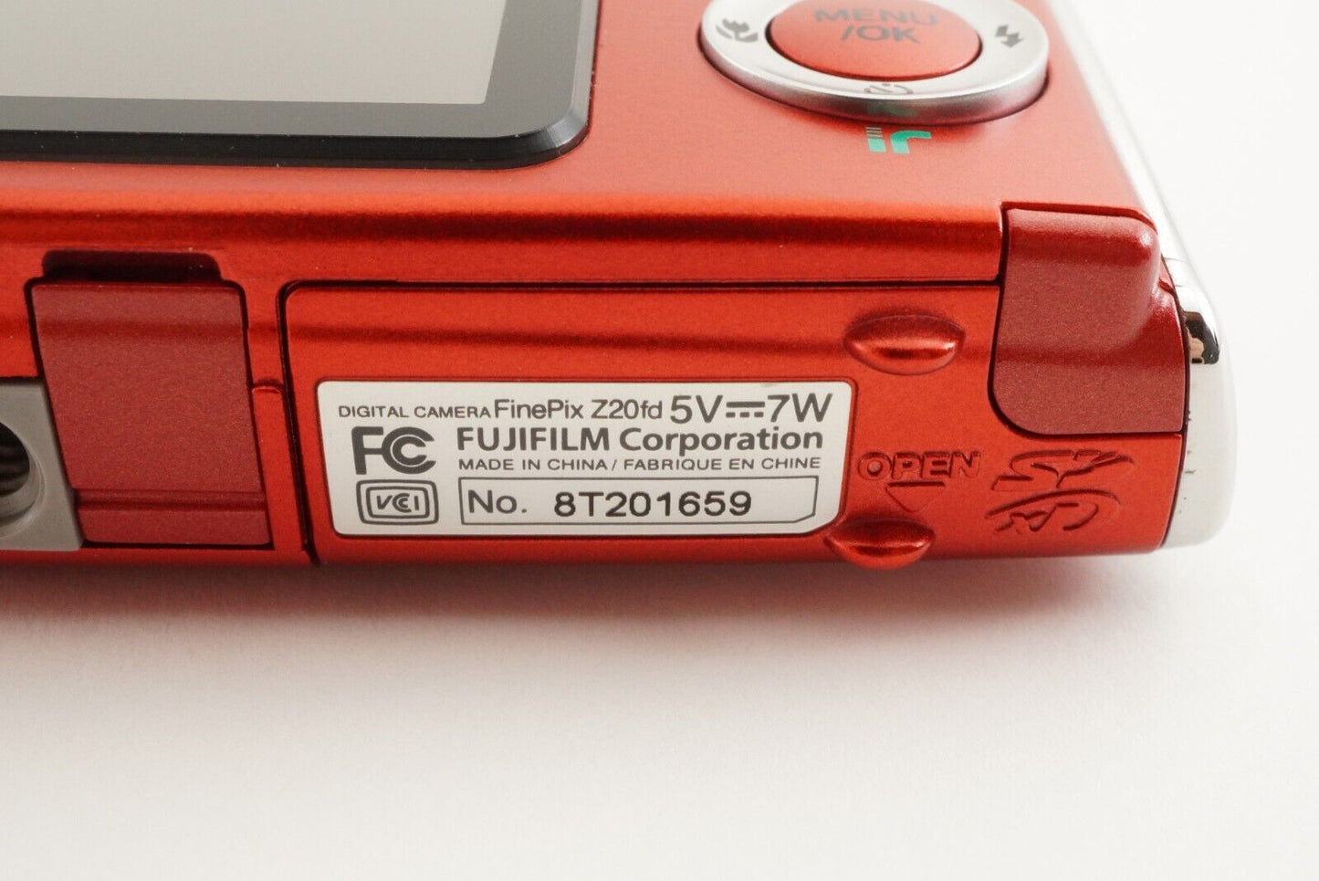 FUJIFILM FINEPIX Z20fd Red With 2GB SD Card Digital Camera from Japan #1642