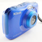 Nikon COOLPIX W100 Blue In Box With 4GB SDHC Card Digital Camera from Japan#1634