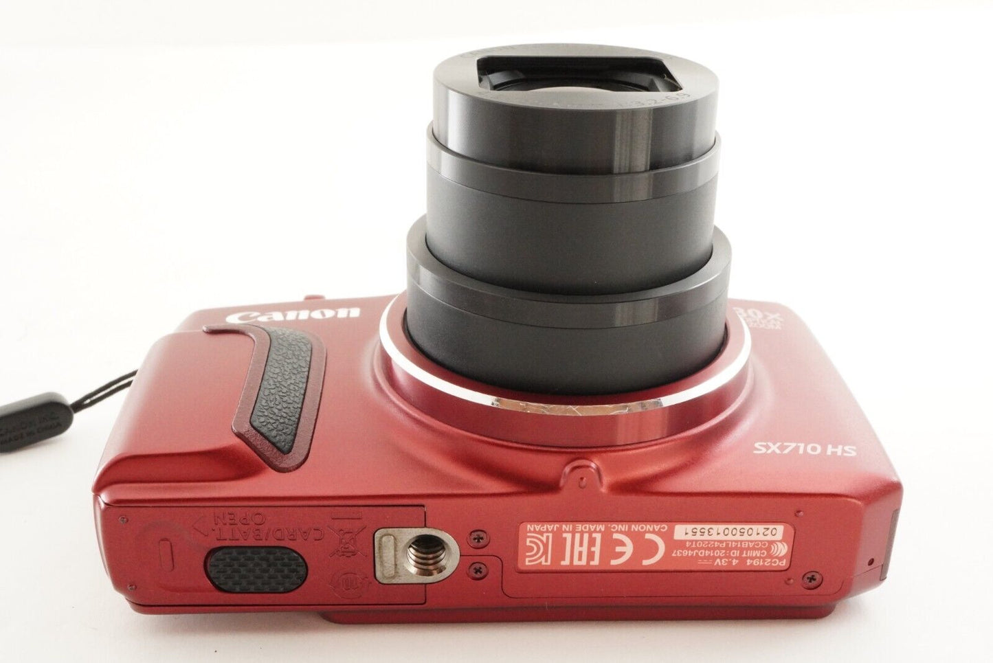 Canon PowerShot SX710 HS Red With 4GB SDHC Card Digital Camera from Japan #1458