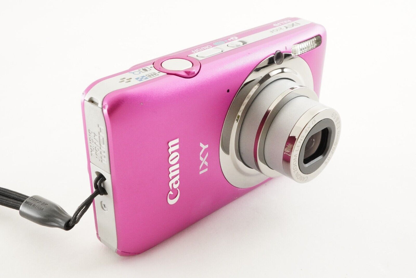 Canon IXY 210F Pink With 4GB SDHC Card Compact Digital Camera from Japan #1468