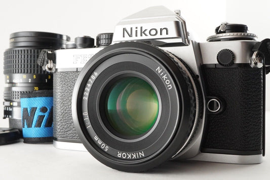 NIKON FE2 + Ai-s Nikkor 50mm F1.8 +Ai-s NIKKOR 35-70mm F3.5-4.8 from Japan #8919