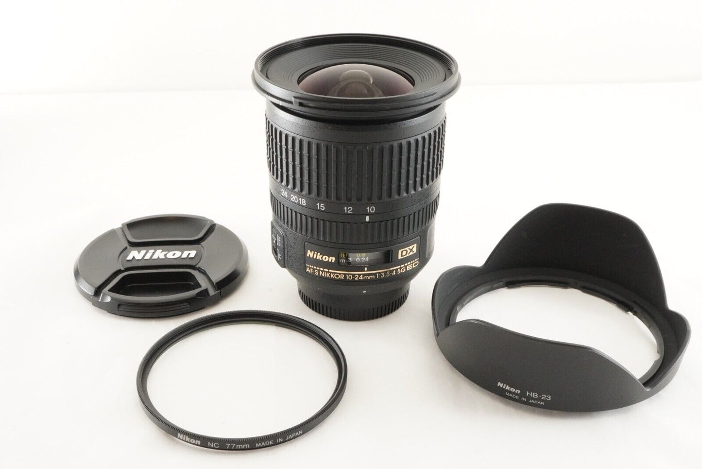 Nikon AF-S 10-24mm F3.5-4.5 G ED + Nikon Lens Filter NC 77mm from Japan #0979