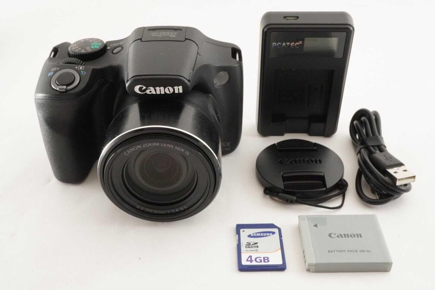 Canon PowerShot SX530 HS Black With4GB SDHC Card Digital Camera from Japan #9266