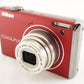 Nikon COOLPIX S640 Red With 4GB SDHC Card Digital Camera from Japan #0705