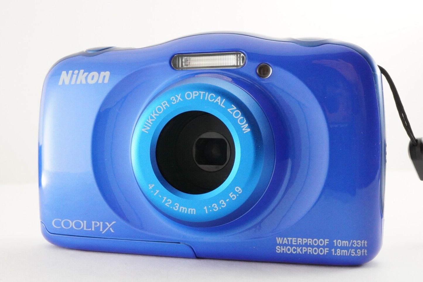 Nikon COOLPIX W100 Blue In Box With 4GB SDHC Card Digital Camera from Japan#1634