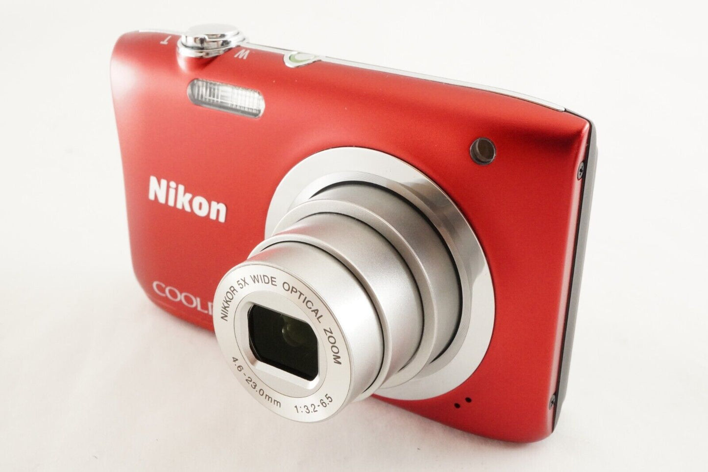 Nikon COOLPIX A100 Red With 4GB SDHC Card Digital Camera from Japan #0764