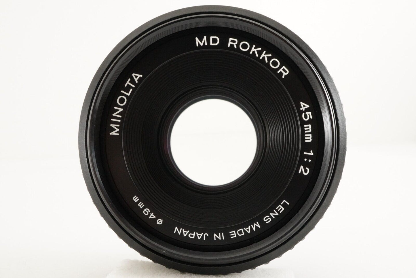 MINOLTA MD ROKKOR 45mm F2 MF Wide Angle Lens Photo tested! From Japan #7847