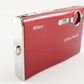 Nikon COOLPIX S5 Red With 2GB SD Card Point & Shoot Film Camera from Japan #8023