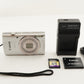 Canon IXY 180 Silver With 4GB SDHC Card from Japan #1616