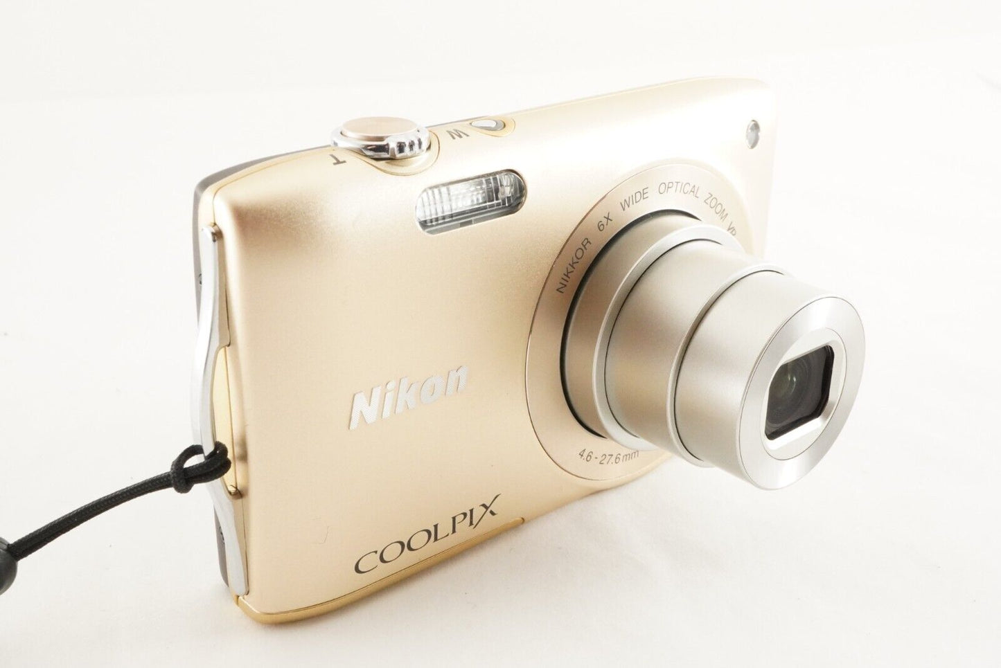 Nikon COOLPIX S3300 Gold With 4GB SDHC Card Digital Camera from Japan #0863