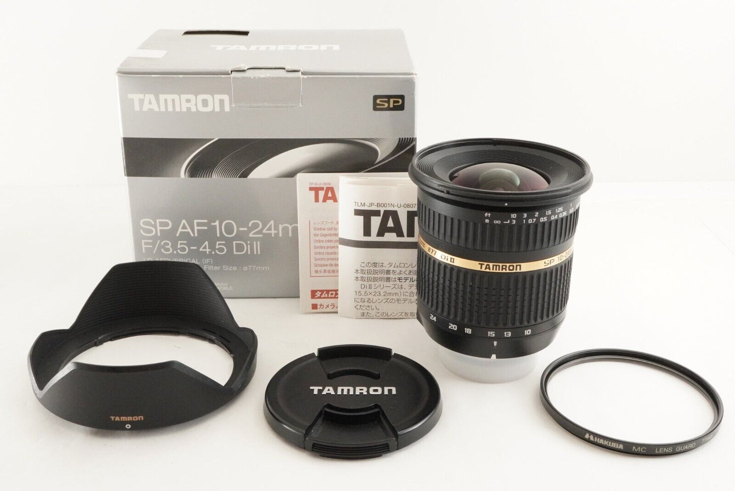 TAMRON SP AF 10-24mm F3.5-4.5 Di II B001N For Nikon In Box Lens from Japan #0571