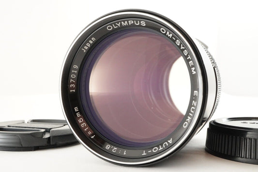 OLYMPUS OM-SYSTEM E.ZUIKO AUTO-T 135mm F2.8 MF Telephoto Lens from Japan #1398