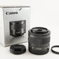 Canon MACRO EF-M 28mm F3.5 IS STM In Box AF Wide Angle Lens from Japan #1576