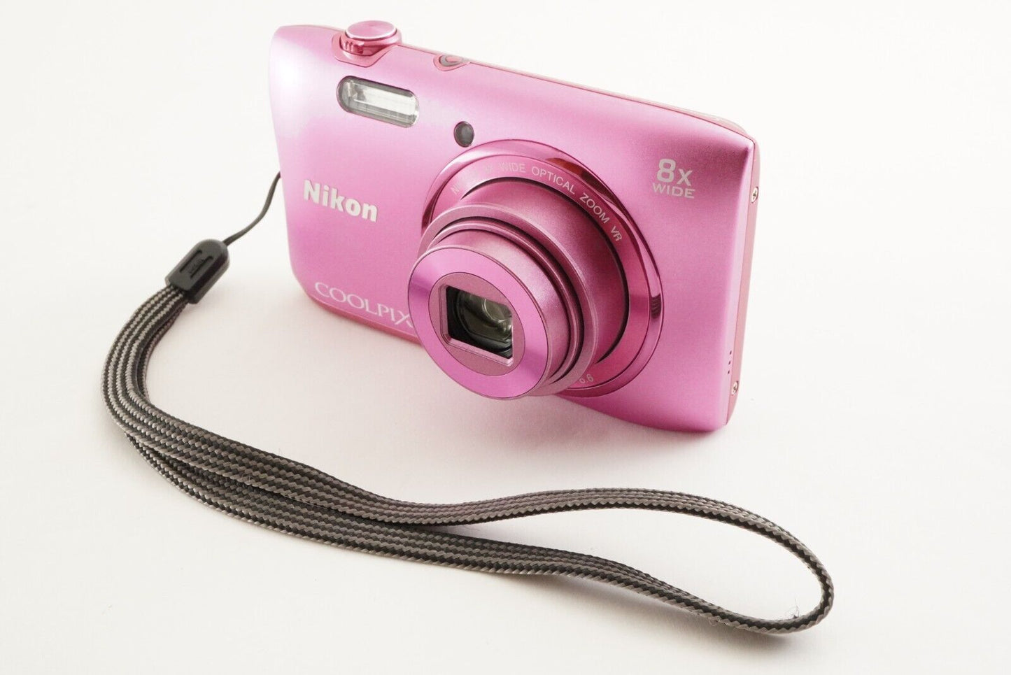 Nikon COOLPIX S3600 Pink In Box & 4GB SDHC Card Digital Camera from Japan #1090