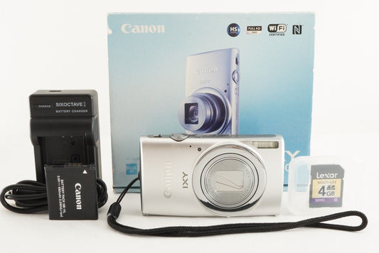 Canon IXY 630 Silver In Box With 4GB SDHC Card Digital Camera from Japan #0741