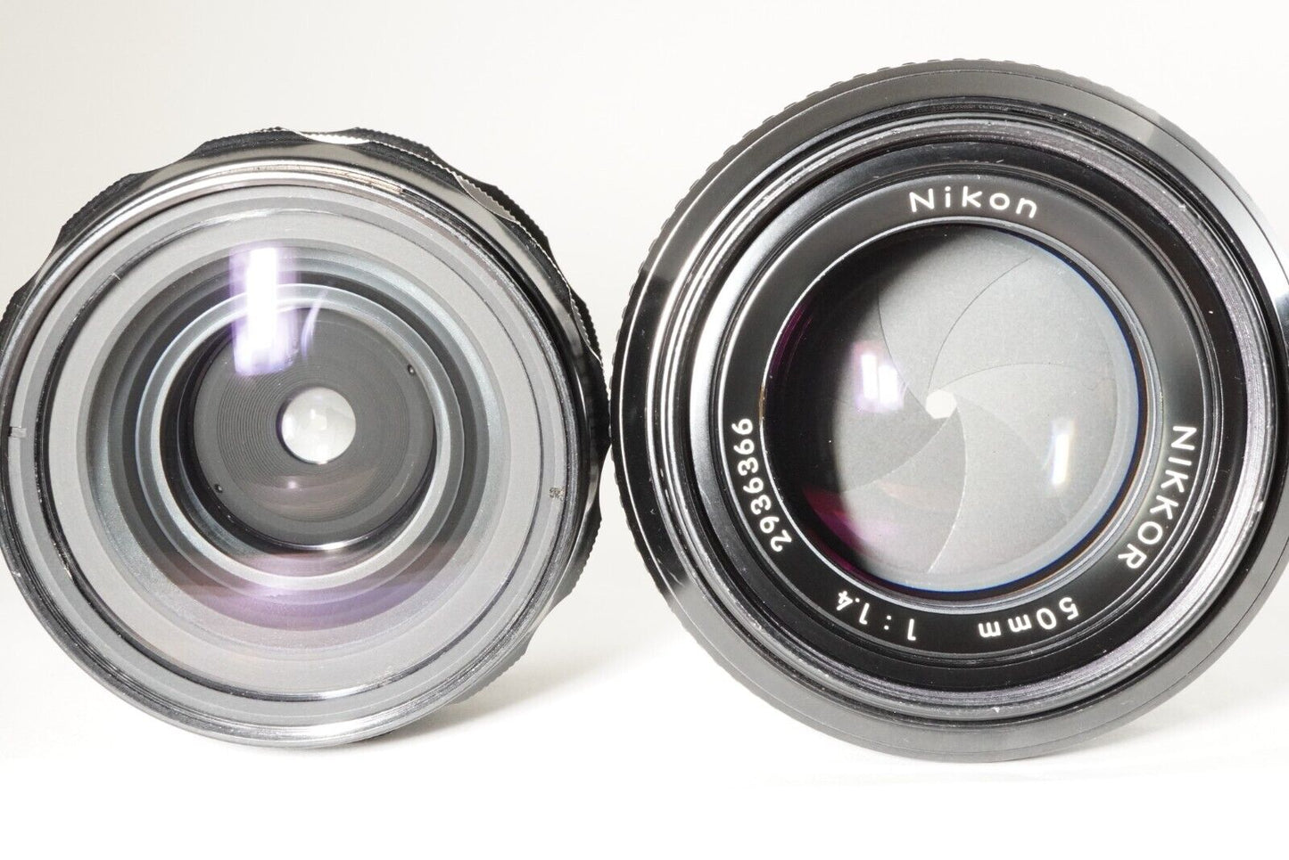 New Light Seals Nikon F2 Photomic S Black + 50mm F1.4 + 28mm from Japan #9242