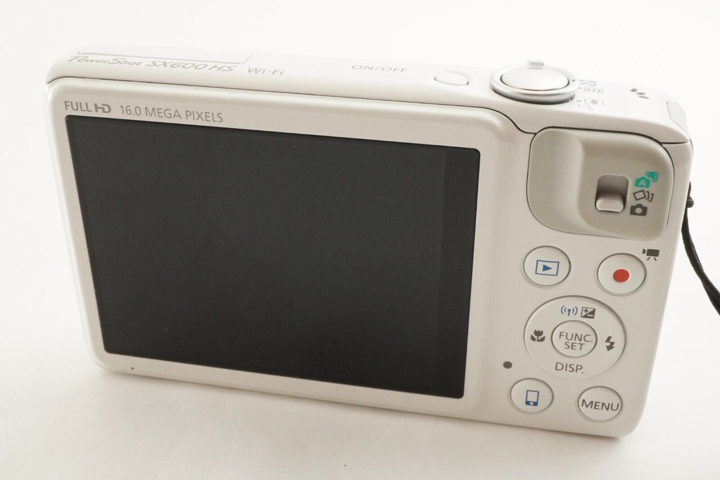 Canon PowerShot SX600 HS White & 4GB SDHC Card Digital Camera from Japan #1489