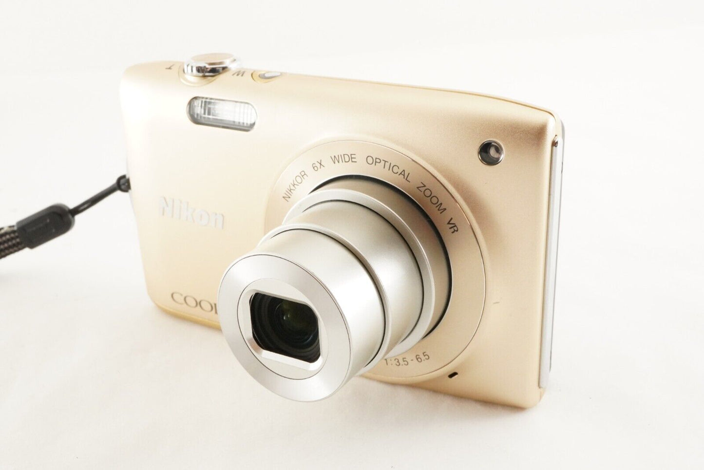 Nikon COOLPIX S3300 Gold With 4GB SDHC Card Digital Camera from Japan #0863