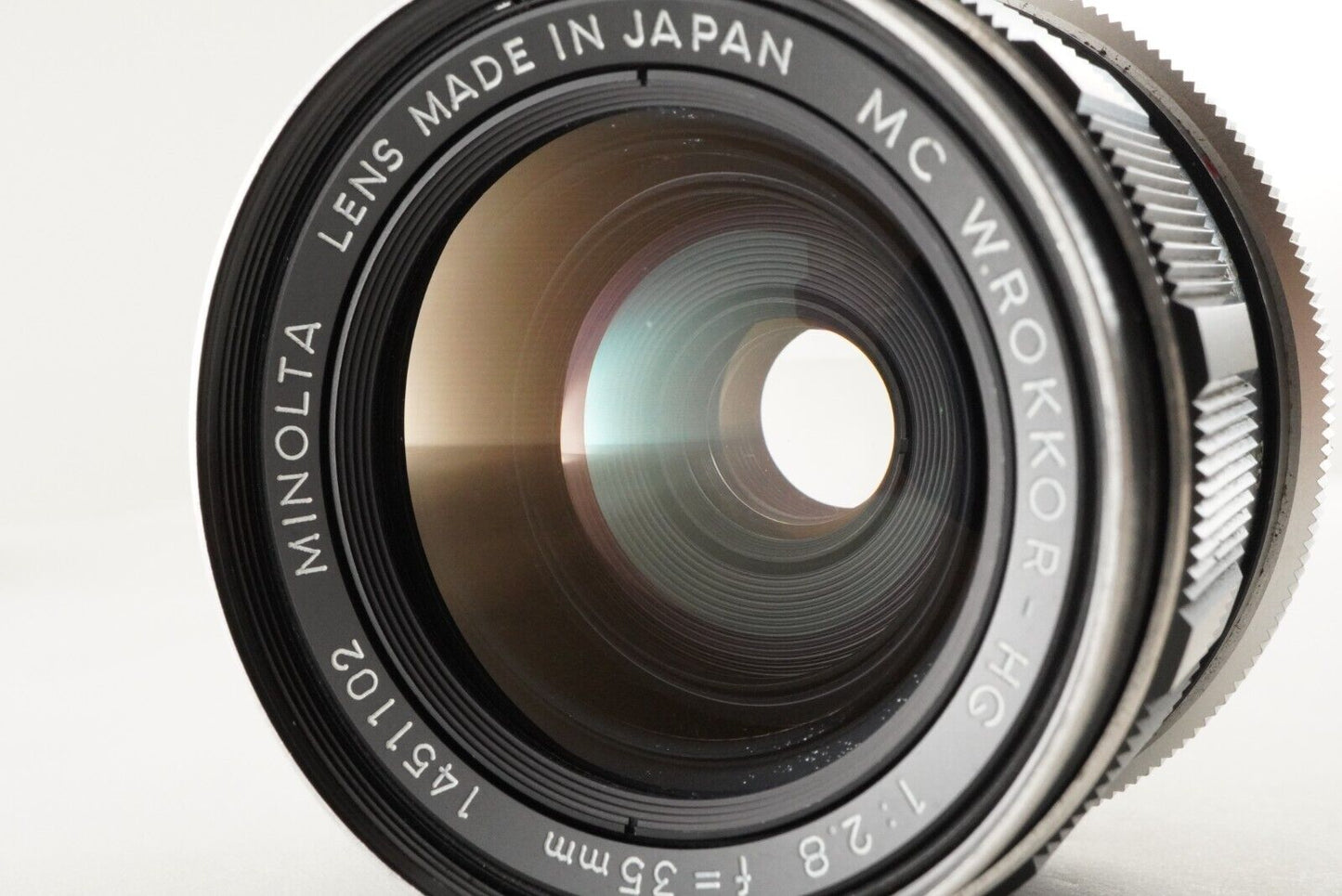 MINOLTA MC W.ROKKOR-HG 35mm F2.8 MF Wide Angle Lens from Japan #9587