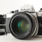 Nikon FE + Ai NIKKOR 50mm F1.8 + Ai NIKKOR 28mm 2.8 Film Camera from Japan #1191