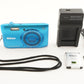 Nikon COOLPIX S3600 Blue With 4GB SDHC Card Digital Camera from Japan #1324