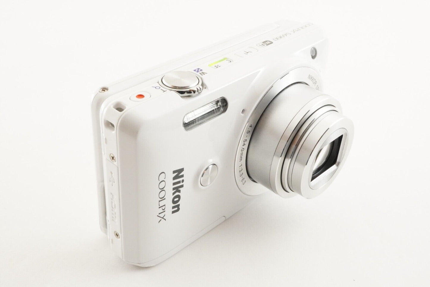 Nikon COOLPIX S6900 White With 4GB SDHC Card Digital Camera from Japan #0958