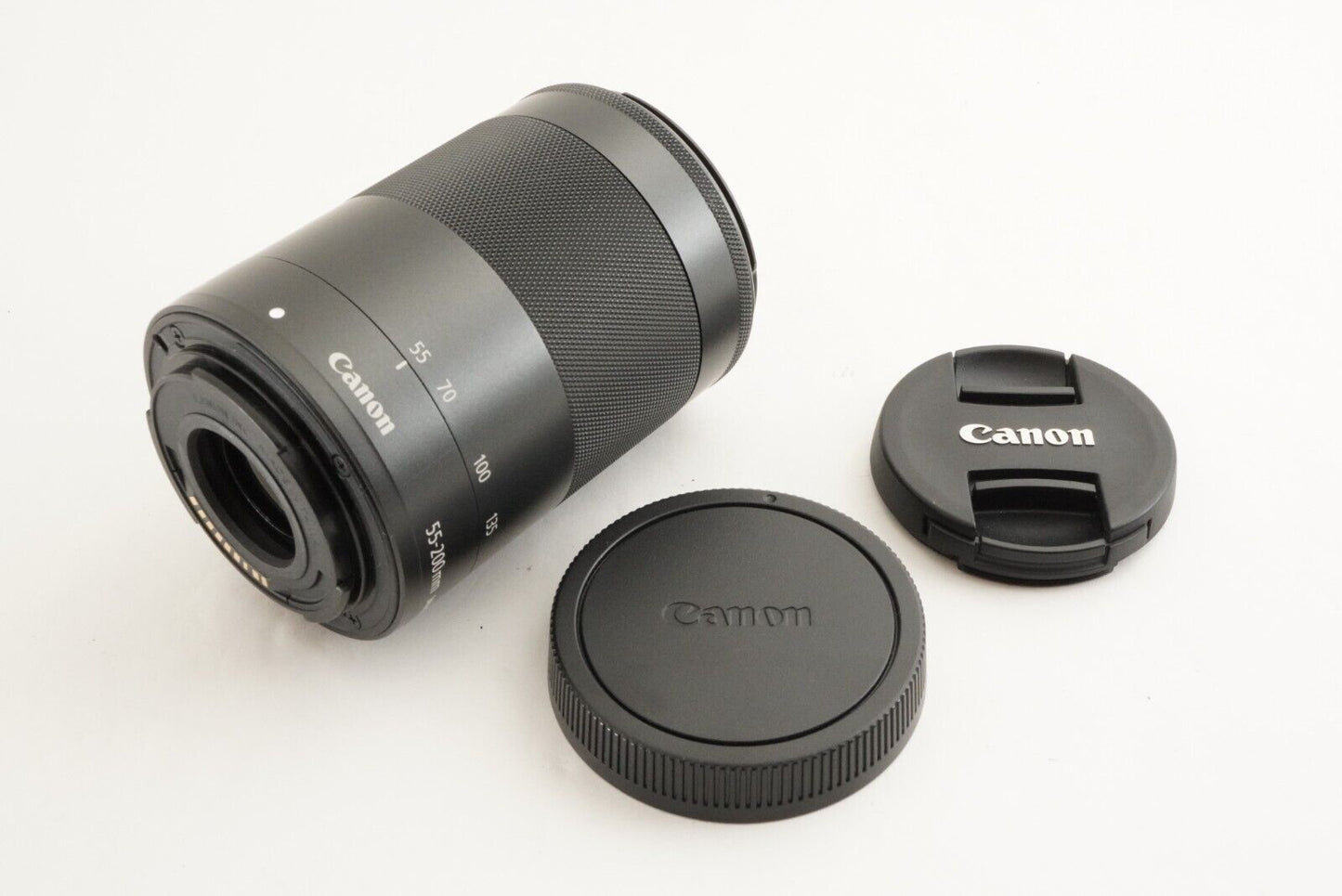 Canon EF-M 55-200mm F4.5-6.3 IS STM Black In Box AF ZOOM Lens from Japan #1632