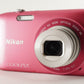 NIkon COOLPIX S3300 Pink With 4GB SDHC Card Digital Camera from Japan #9718