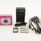 Canon IXY 210F Pink With 4GB SDHC Card Compact Digital Camera from Japan #0832