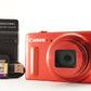 Canon PowerShot SX610 HS Red With 4GB SDHC Card Digital Camera from Japan #1645