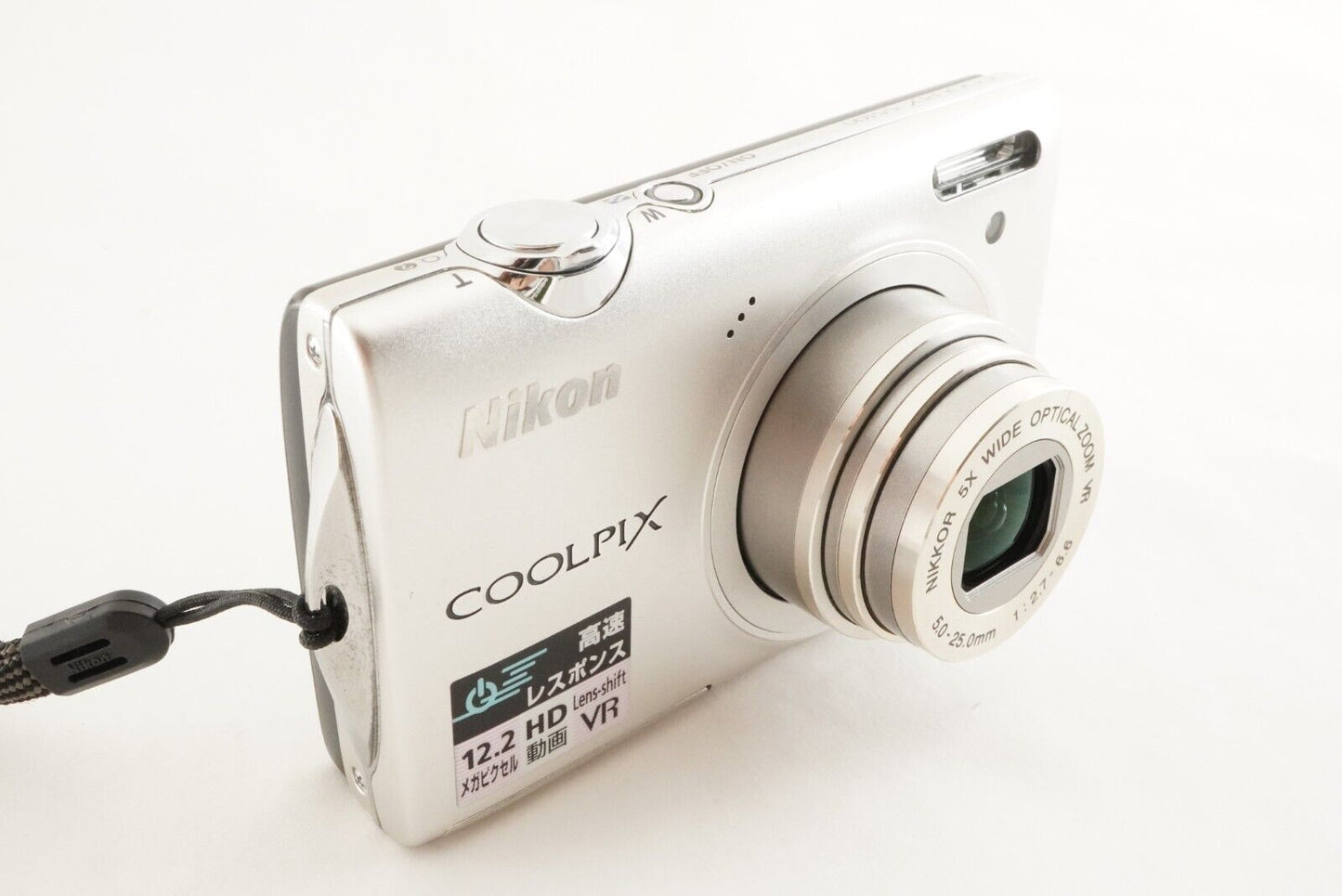 Nikon COOLPIX S5100 Silver With 4GB SDHC Card Digital Camera from Japan #0696