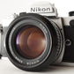 New Light Seals Nikon FM + Ai NIKKOR 50mm F1.4 Film Camera from Japan #9648