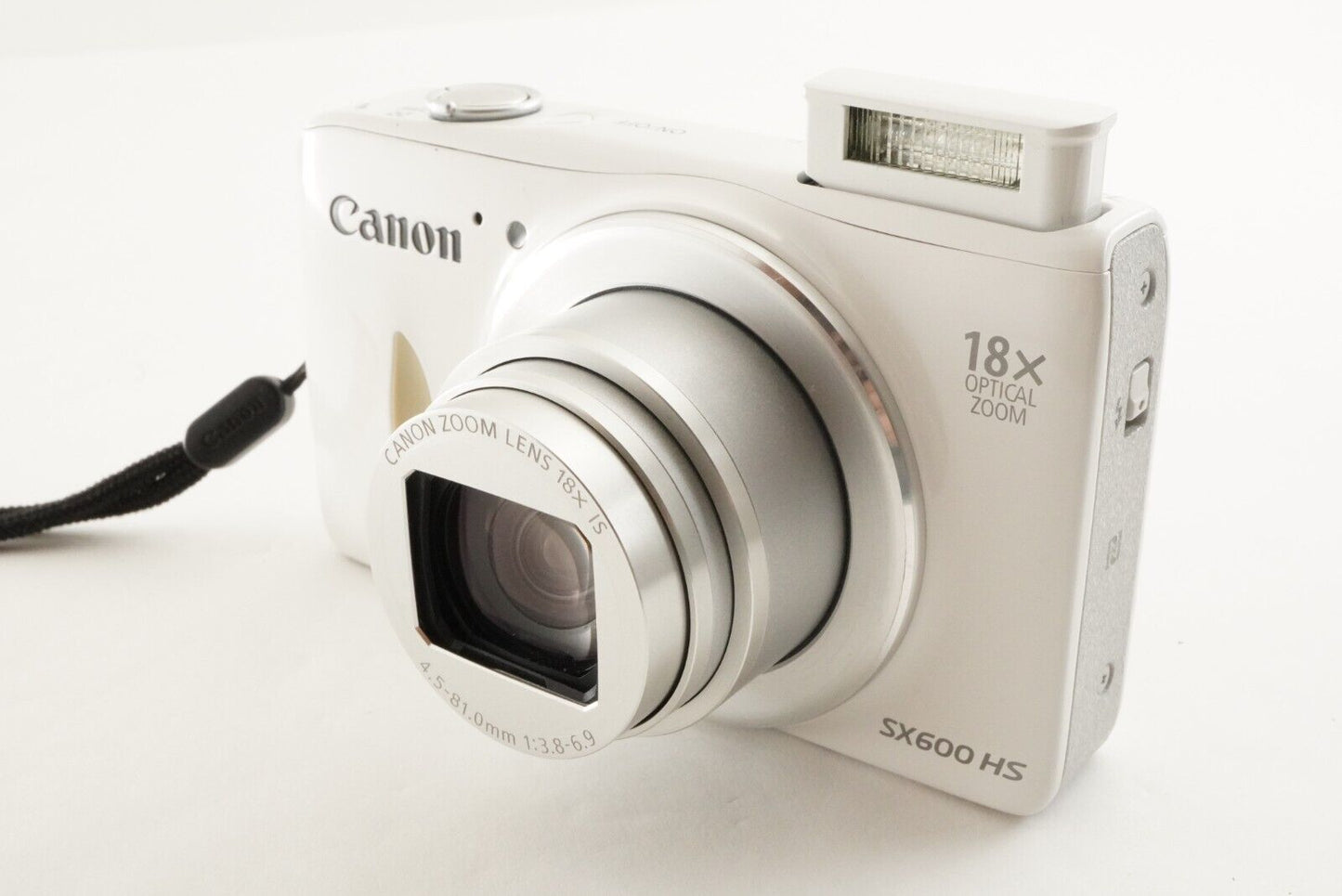 Canon PowerShot SX600 HS White & 4GB SDHC Card Digital Camera from Japan #1489