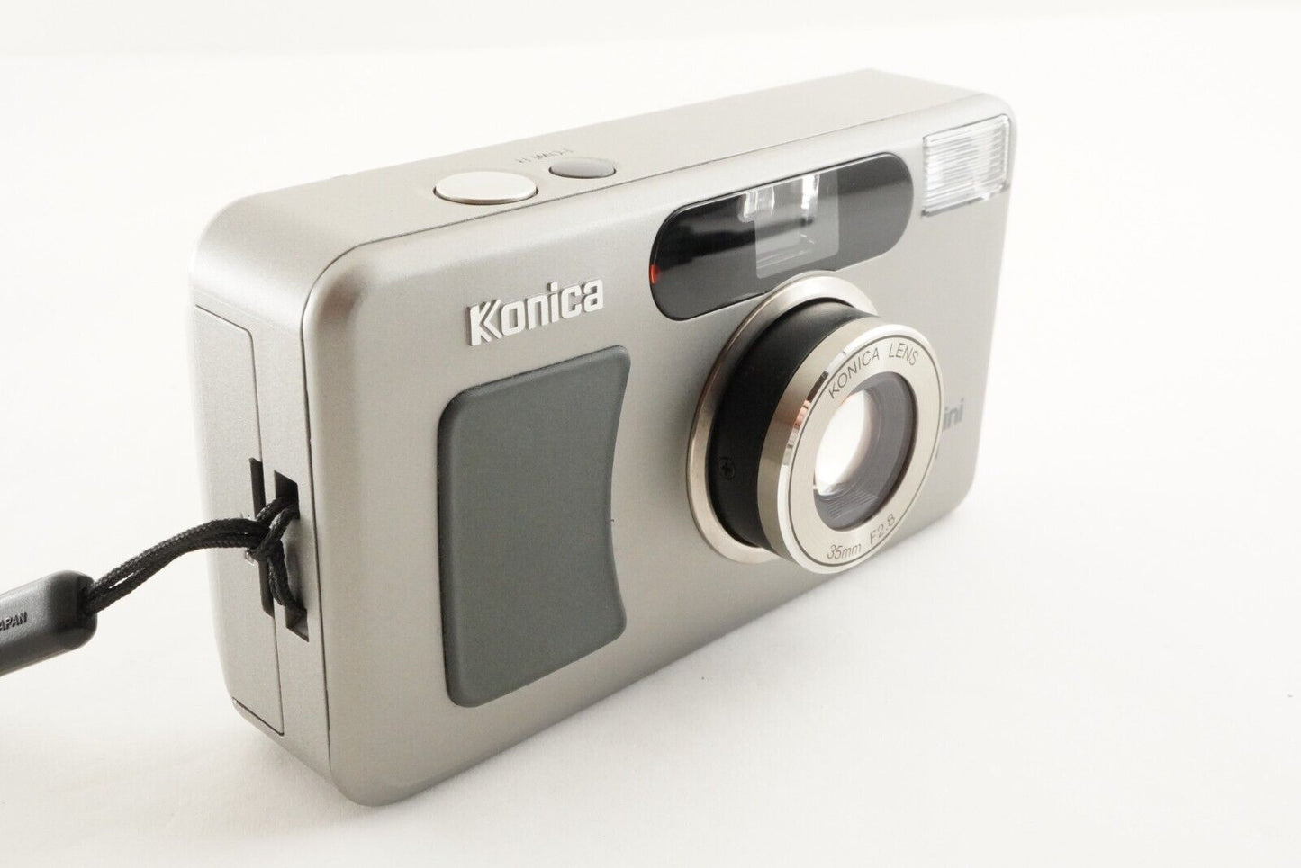 Konica BIG mini F Silver With Case Point & Shoot Film Camera from Japan #1544