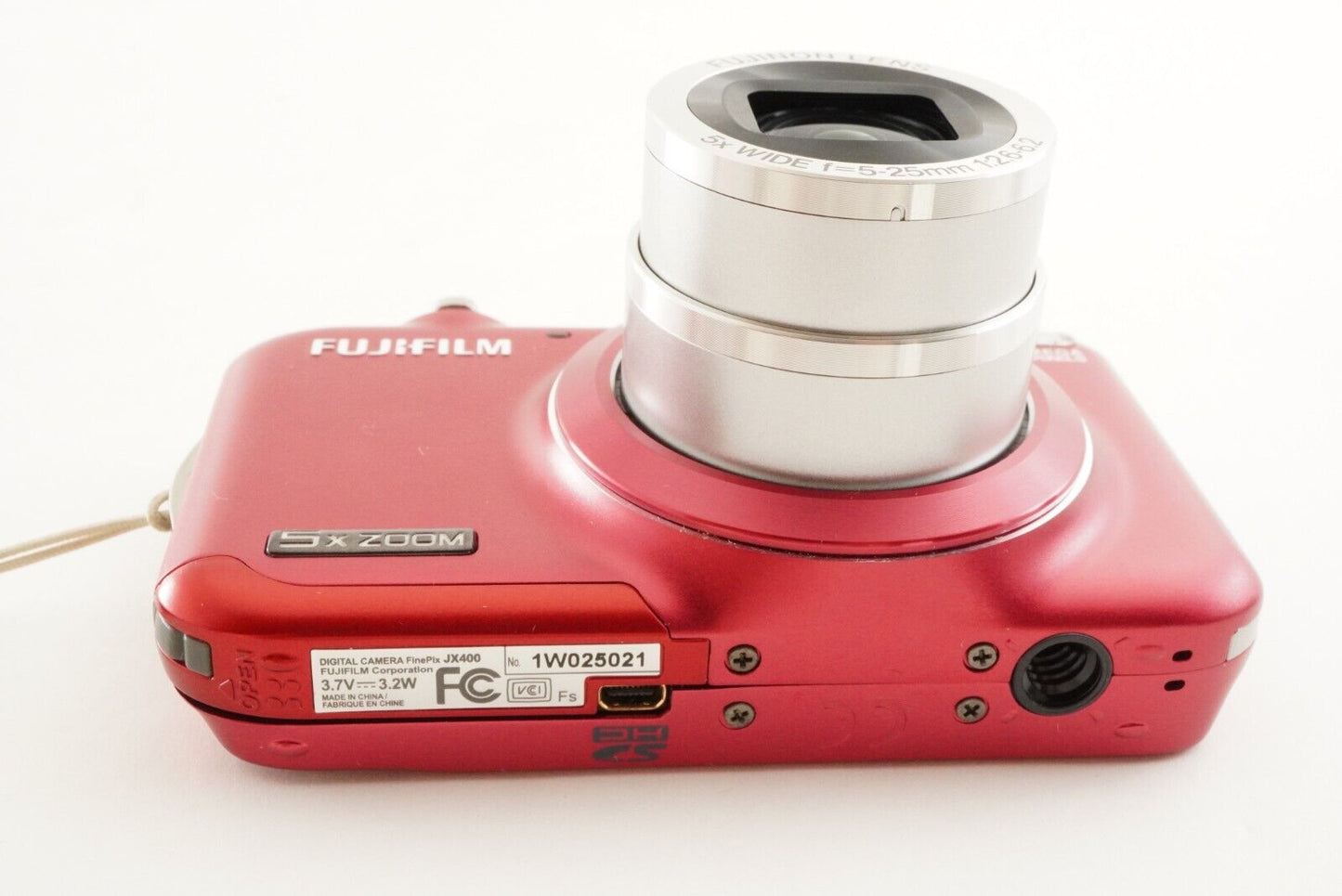 FUJIFILM FINEPIX JX400 Red In Box &4GB SDHC Card Digital Camera from Japan #1301