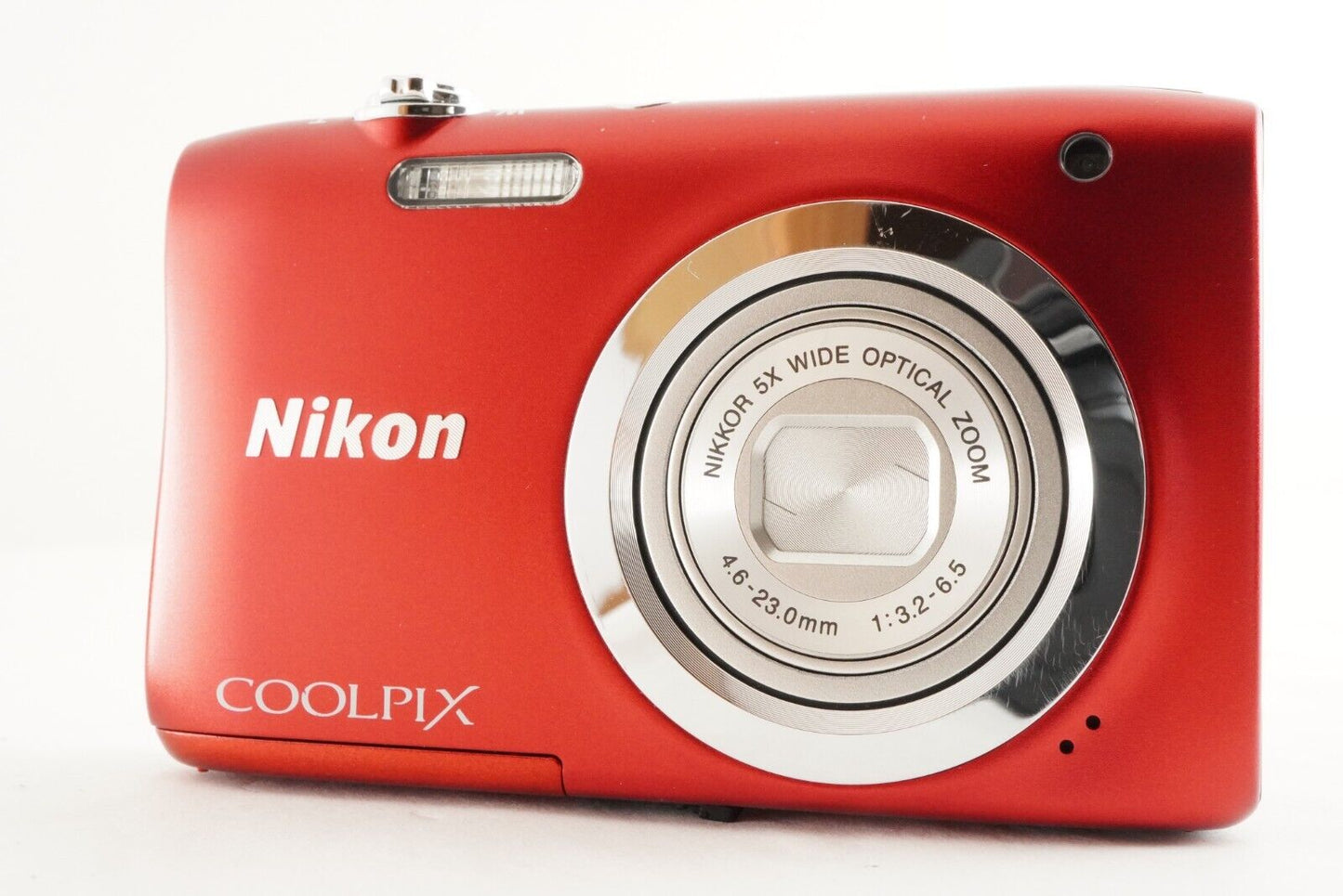 Nikon COOLPIX A100 Red With 4GB SDHC Card Digital Camera from Japan #0764