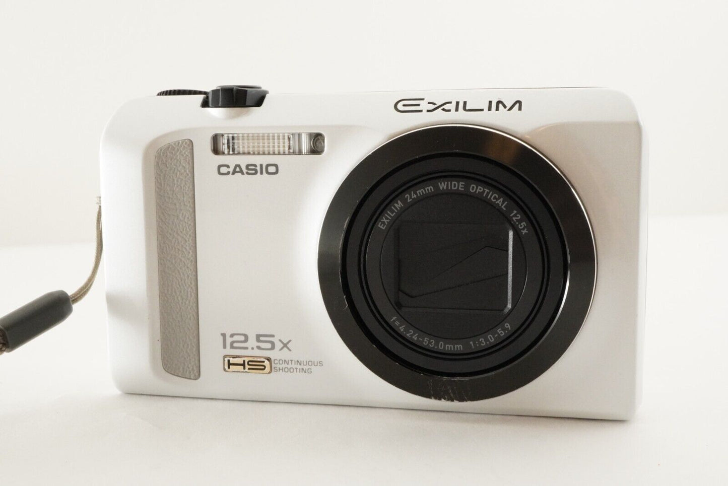 CASIO EXILIM EX-ZR200 White With 4GB SDHC Card Digital Camera from Japan #1629