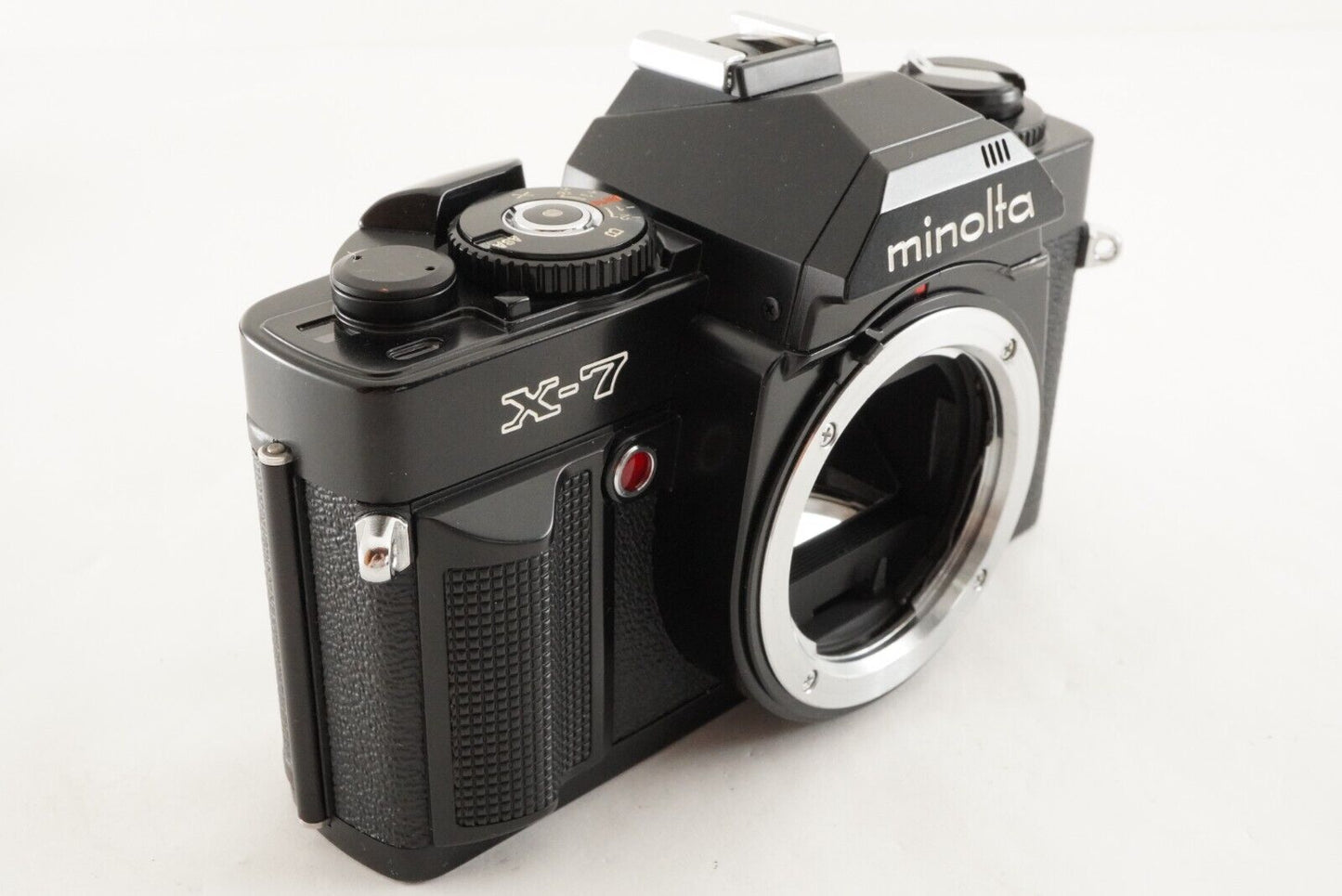 minolta X-7 Black + MD.W.ROKKOR 28mm F3.5 SLR 35mm Film Camera from Japan #9575