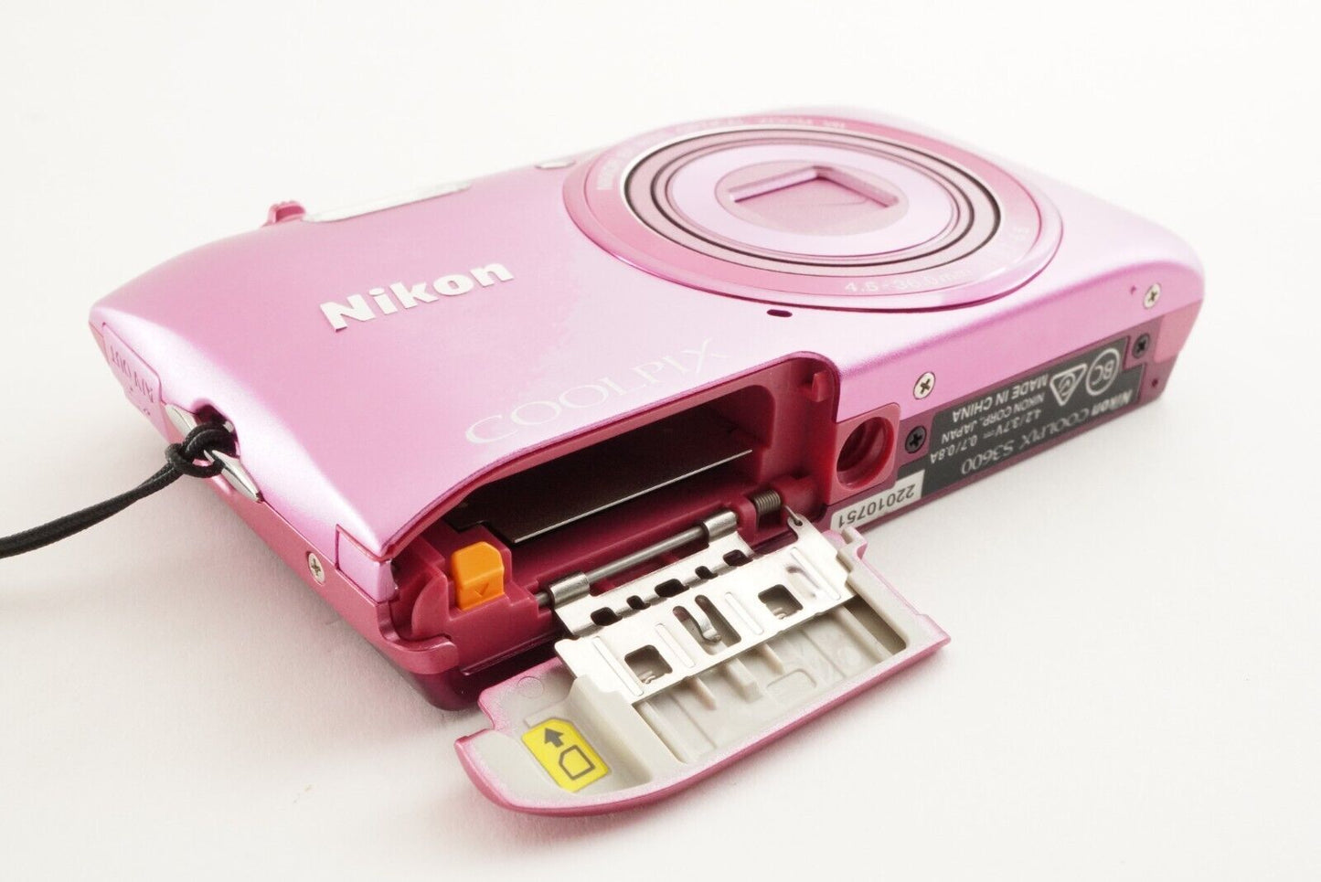 Nikon COOLPIX S3600 Pink In Box & 4GB SDHC Card Digital Camera from Japan #1090