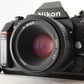 Nikon F-501 + AF NIKKOR 50mm F1.8 D SLR 35mm Film Camera from Japan #0062