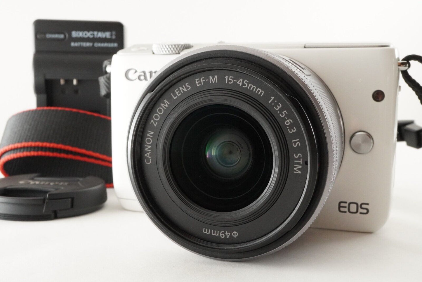 Canon EOS M10 White + EF-M 15-45mm IS STM Digital Camera from Japan #0079