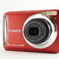 Canon PowerShot A495 Red In Box With 2GB SD Card Digital Camera from Japan #1460