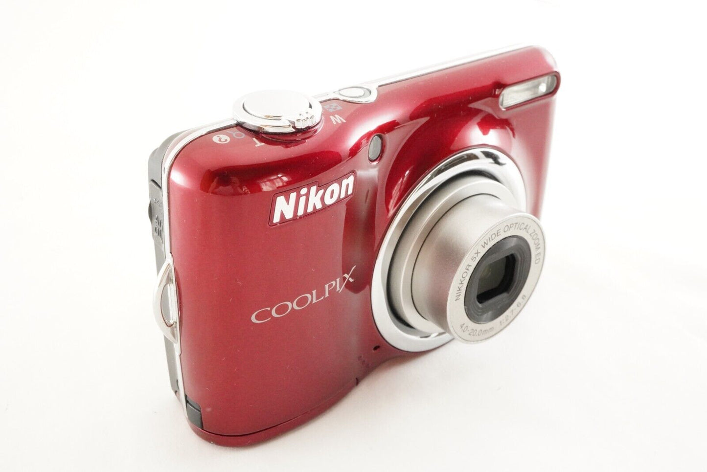 Nikon COOLPIX L23 Red With 4GB SDHC Card Digital Camera from Japan #0703