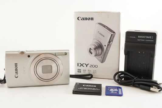 Canon IXY 200 Silver In Box With 4GB SDHC Card Digital Camera from Japan #0820