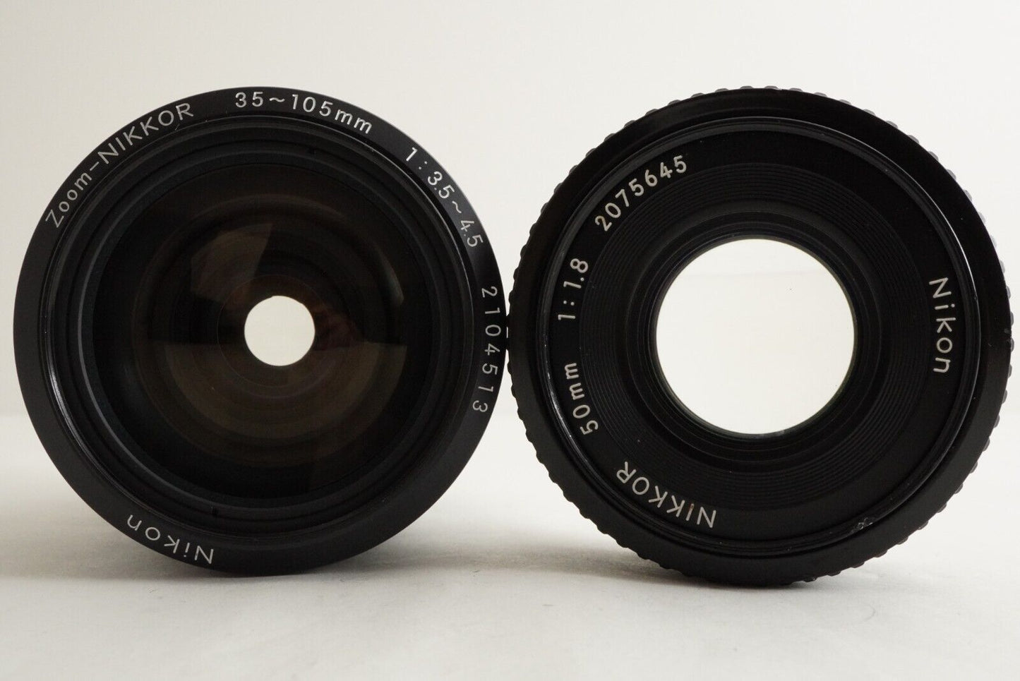 New Light Seals Nikon FE2 Black + Ai-s 50mm F1.8 +Ai-s 35-105mm from Japan #8920